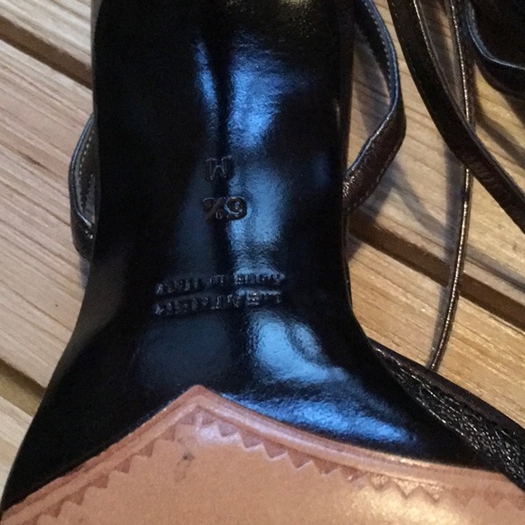 Yves Saint Laurent Luxor Metallic Mesh Heels. Size 6.5 - Picture 9 of 10